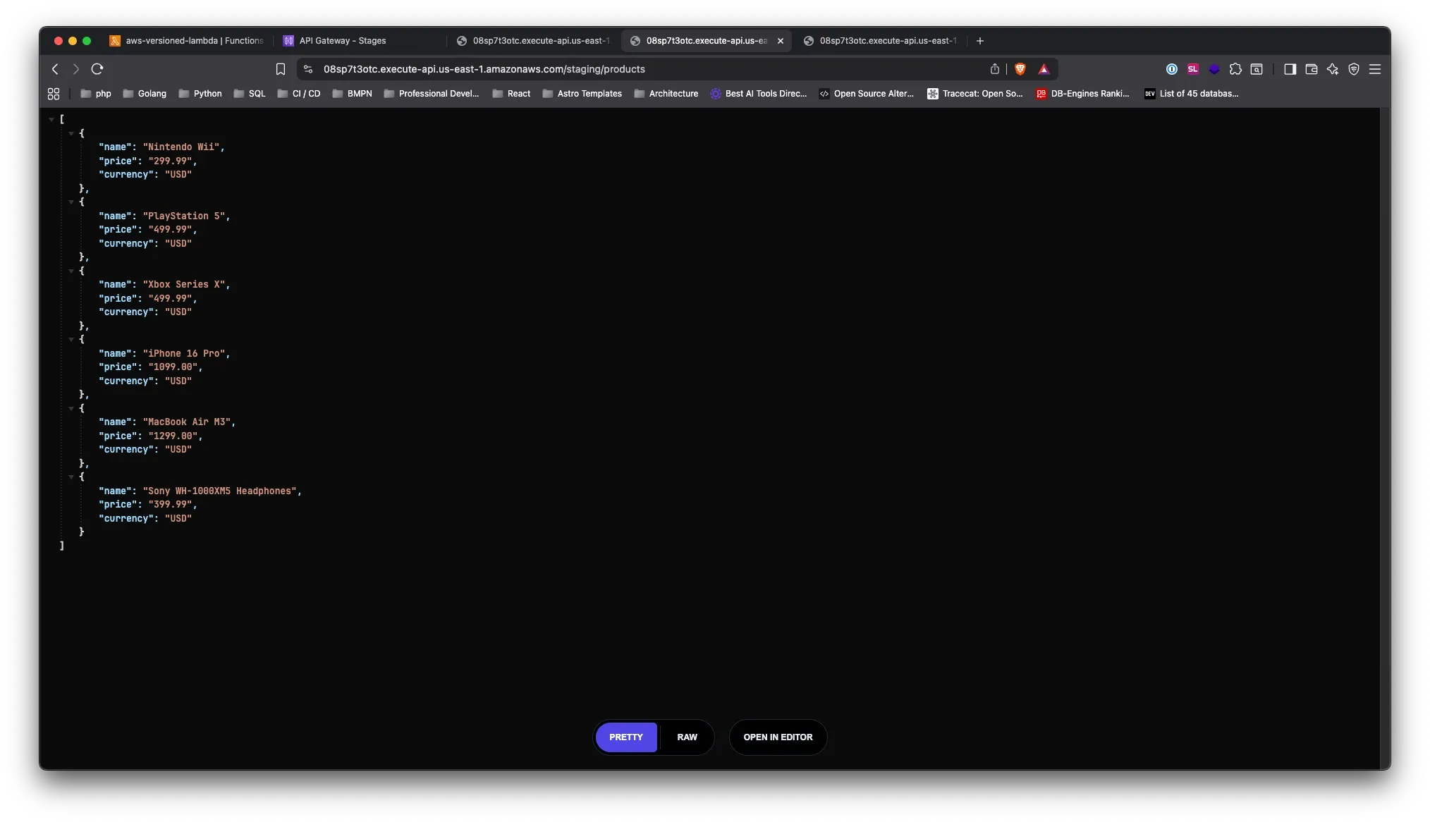 Testing Staging Environment